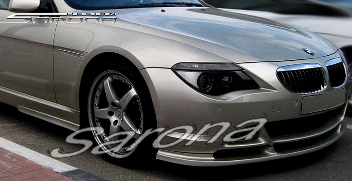 Custom BMW 6 Series  Coupe & Convertible Front Add-on Lip (2004 - 2007) - $390.00 (Part #BM-084-FA)